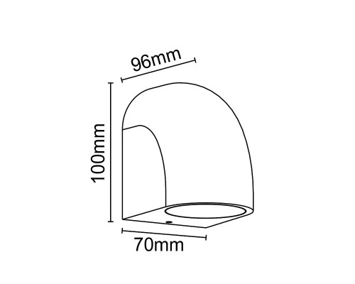 Настенный уличный светильник Mantra BALDY 9109