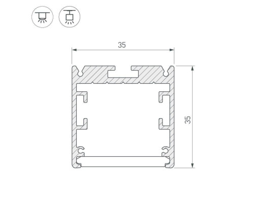 Профиль Arlight SL-ARC-3535-D1500-A45 BLACK (590мм, дуга 1 из 8) 025522 Профиль Arlight SL-ARC-3535-D1500-A45 BLACK (590мм, дуга 1 из 8) 025522