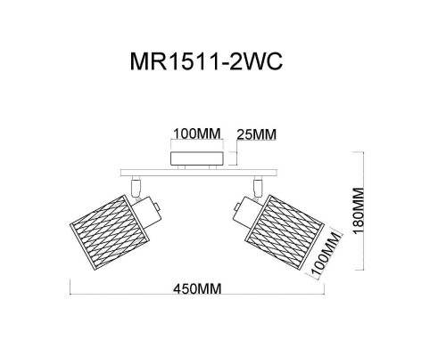 Спот MyFar Cathy MR1511-2WC