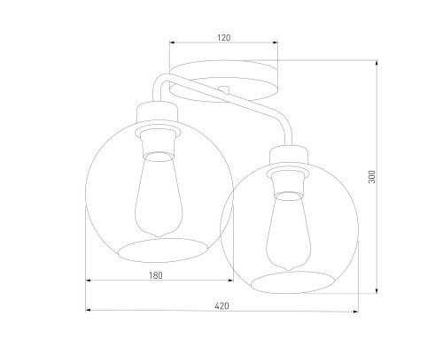 Потолочная люстра TK Lighting 4021 Bari