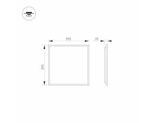 Встраиваемый светодиодный светильник Arlight DL-Titan-S600x600-40W Day4000-Mix 032783 Встраиваемый светодиодный светильник Arlight DL-Titan-S600x600-40W Day4000-Mix 032783