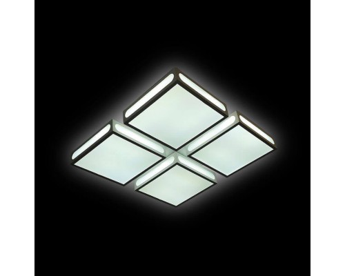 Потолочный светодиодный светильник Ambrella light Orbital Crystal Sand FS1888 WH/SD 144W 4200K D520*