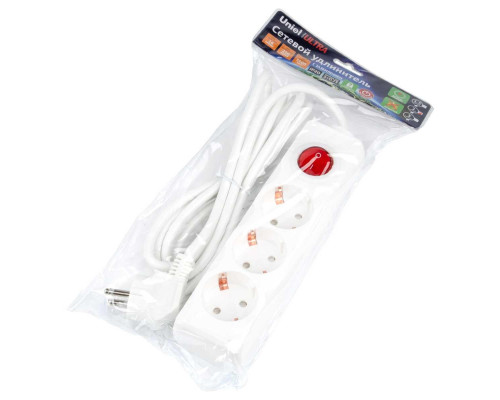 Удлинитель Uniel Ultra 3гн х 2м с/з S-GCU3-2B White UL-00010015 Удлинитель Uniel Ultra 3гн х 2м с/з S-GCU3-2B White UL-00010015