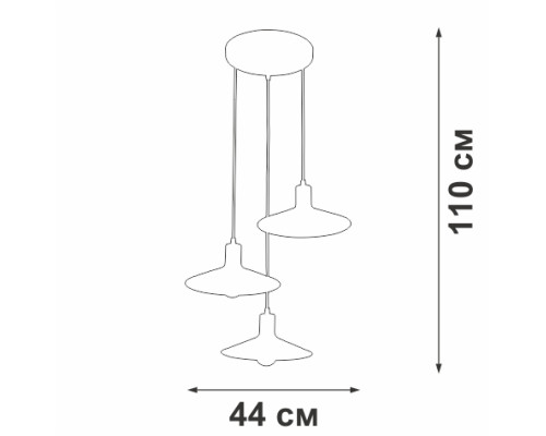Люстра Vitaluce V3094-1/3S Люстра Vitaluce V3094-1/3S