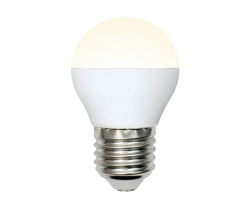 Лампа светодиодная Uniel E27 6W 3000K матовая LED-G45-6W/WW/E27/FR/MB PLM11WH UL-00002377 Лампа светодиодная Uniel E27 6W 3000K матовая LED-G45-6W/WW/E27/FR/MB PLM11WH UL-00002377