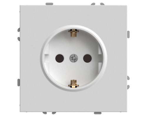Розетка 2P+PE Stekker Эмили со шторками белый фарфор RST16-5110-01 49880 Розетка 2P+PE Stekker Эмили со шторками белый фарфор RST16-5110-01 49880