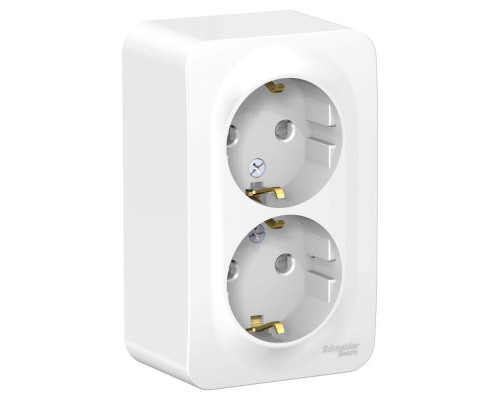 Розетка двойная 2К+З Systeme Electric Blanca 16A 250V со шторками белая BLNRA011201 Розетка двойная 2К+З Systeme Electric Blanca 16A 250V со шторками белая BLNRA011201