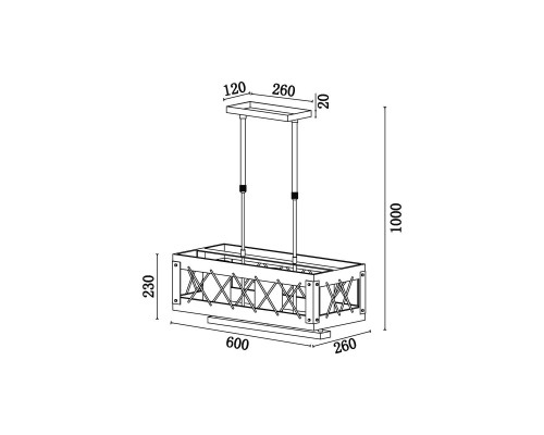 Подвесной светильник Vele Luce Cubo VL6052P03 Подвесной светильник Vele Luce Cubo VL6052P03
