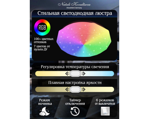 Потолочный светодиодный светильник Natali Kovaltseva Led Lamps 81099