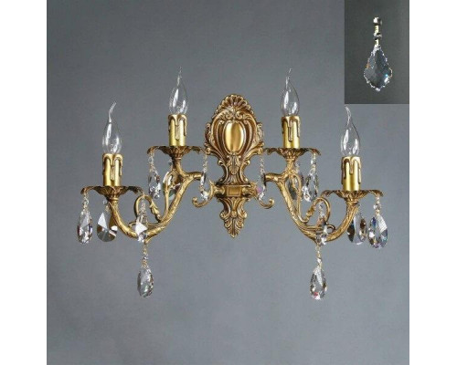 Бра Ambiente Alicante 8888/2+2 AB Leaf Crystal