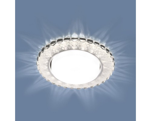 Встраиваемый светильник Elektrostandard 3034 GX53 SL/WH зеркальный/белый a047763