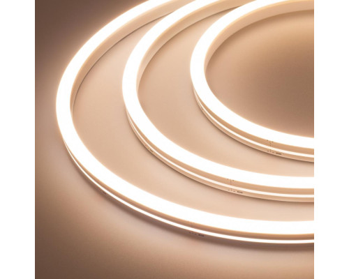 Гибкий неон Arlight 12W/m 140LED/m 3528SMD теплый белый/белый 5M ARL-Moonlight-1712-Side 24V White-Mix 029801