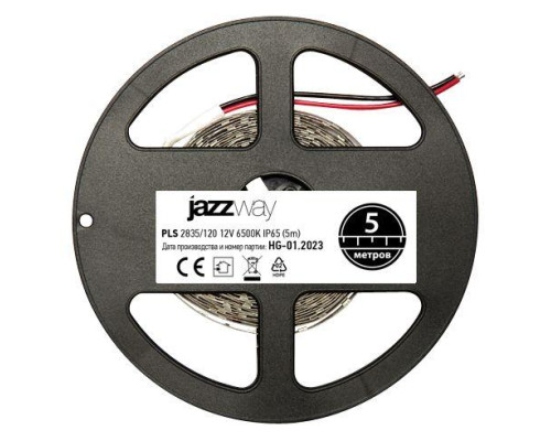 Светодиодная влагозащищенная лента Jazzway 12W/m 120Led/m 2835SMD холодный белый 5M 2859099