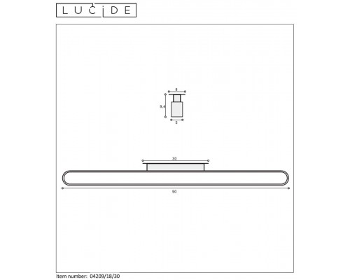 Подсветка для зеркал Lucide Madelon 04209/18/30