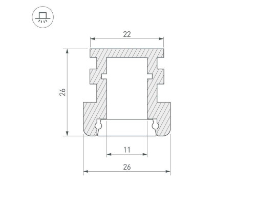Профиль Arlight HR-F-2000 012091 Профиль Arlight HR-F-2000 012091