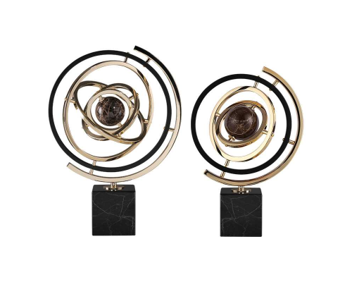 Статуэтка настольная  ArtHomeDecor SATURN 4171 S BLACK  GOLD