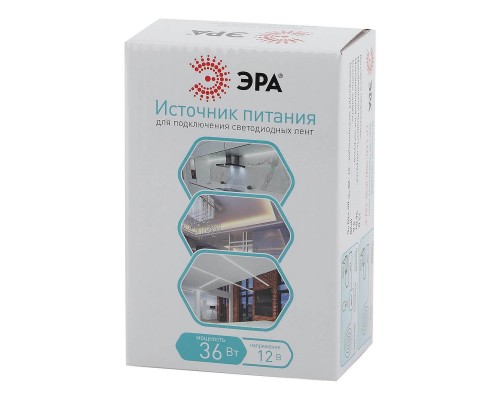 Блок питания ЭРА 12V 36W IP20 3A LP-LED-36W-IP20-12V-P Б0044739