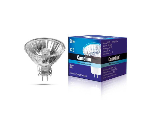 Лампа галогенная Camelion MR11 20W GU4 3000K 3058