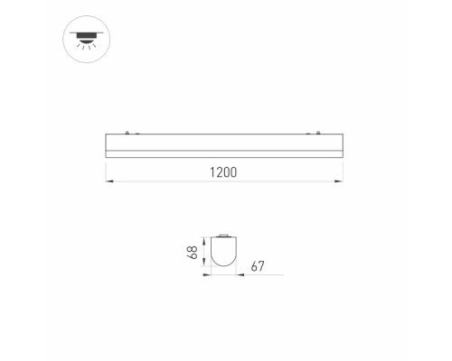 Потолочный светодиодный светильник Arlight ALT-Largo-1200-30W Day4000 030991 Потолочный светодиодный светильник Arlight ALT-Largo-1200-30W Day4000 030991