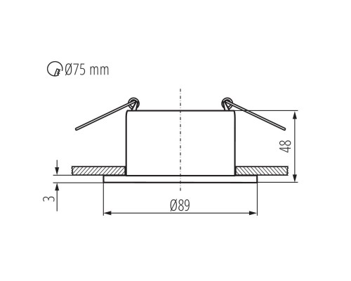 Точечный светильник Kanlux GLOZO DSO SR/B 36225