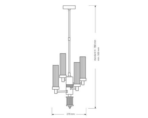Подвесная люстра KUTEK MOOD Seti SET-ZW-4(N)