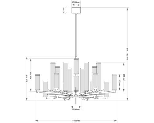 Потолочная люстра KUTEK SALETTO SAL-PL-16(ZM) Потолочная люстра KUTEK SALETTO SAL-PL-16(ZM)