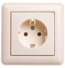Розетка 2К+З Systeme Electric W59 16A 250V слоновая кость RS16-154-28