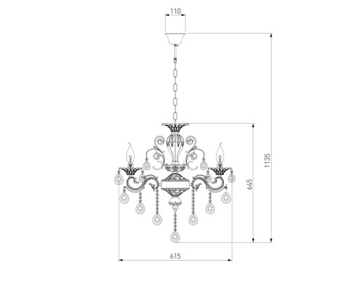 Подвесная люстра Bogates 294/6 Strotskis Подвесная люстра Bogates 294/6 Strotskis