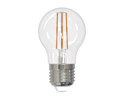 Лампа светодиодная филаментная Uniel E27 11W 3000K прозрачная LED-G45-11W/3000K/E27/CL PLS02WH UL-00005178 Лампа светодиодная филаментная Uniel E27 11W 3000K прозрачная LED-G45-11W/3000K/E27/CL PLS02WH UL-00005178