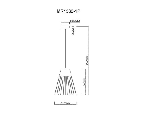 Подвесной светильник MyFar Hill MR1360-1P