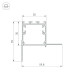 Коннектор L-образный внутренний Arlight SL-Linia32-Fantom-Edge 030100