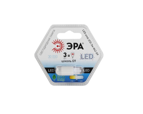 Лампа светодиодная ЭРА LED JCD-3W-842-G9 Б0012779 Лампа светодиодная ЭРА LED JCD-3W-842-G9 Б0012779