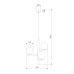 Подвесная люстра TK Lighting 6799 Estera Wood