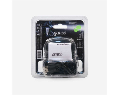 Налобный светодиодный фонарь Gauss аккумуляторный 40х60 220 лм GF402 Налобный светодиодный фонарь Gauss аккумуляторный 40х60 220 лм GF402