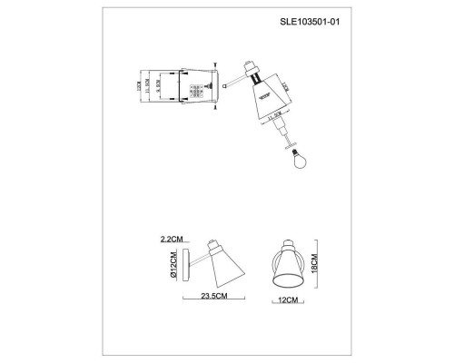 Бра Evoluce Biane SLE103501-01