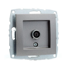 ТВ-розетка концевая Mono Electric Despina/Larissa экран антрацит 500-002405-138