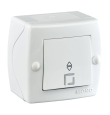 Выключатель Mono Electric Octans IP20 одноклавишный проходной белый 104-010101-109