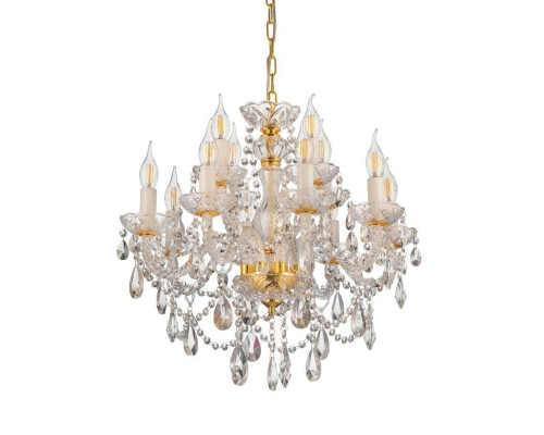Подвесная люстра Lumina Deco Eliza LDP 7026-8+4 SL+GD Подвесная люстра Lumina Deco Eliza LDP 7026-8+4 SL+GD