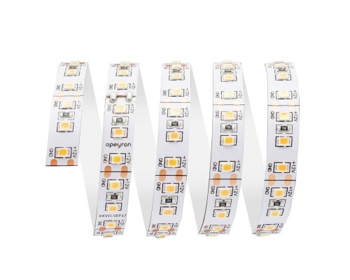 Светодиодная лента Apeyron 14,4W/m 120LED/m 2835SMD теплый белый 3M 210BL Светодиодная лента Apeyron 14,4W/m 120LED/m 2835SMD теплый белый 3M 210BL