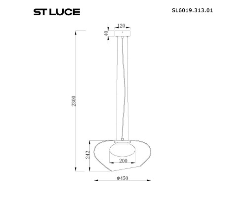 Подвесной светодиодный светильник ST Luce Foray SL6019.313.01