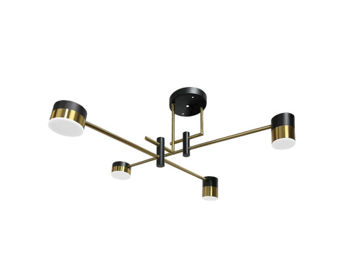 Потолочная светодиодная люстра Gerhort G51243/4BK+AB Потолочная светодиодная люстра Gerhort G51243/4BK+AB
