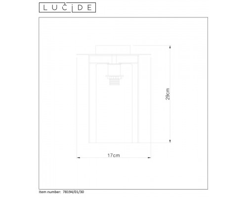 Потолочный светильник Lucide Dounia 78194/01/30 Потолочный светильник Lucide Dounia 78194/01/30
