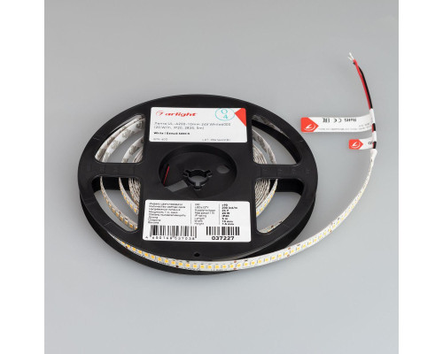Светодиодная лента Arlight 20W/m 200LED/m 2835SMD холодный белый 5M UL-A200-10mm 24V White6000 037227 Светодиодная лента Arlight 20W/m 200LED/m 2835SMD холодный белый 5M UL-A200-10mm 24V White6000 037227