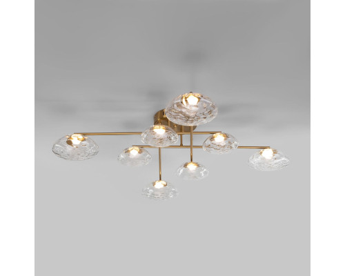 Потолочная светодиодная люстра Eurosvet Ripple 50389 LED латунь Потолочная светодиодная люстра Eurosvet Ripple 50389 LED латунь