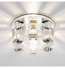 Встраиваемый светильник Ambrella light Crystal Spot D1017 CL/CL/CH