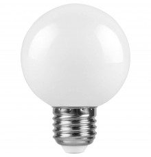 Лампа светодиодная Feron E27 3W 6400K Шар Матовая LB-37125902
