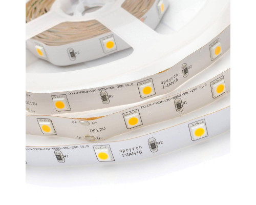 Светодиодная лента Apeyron 7,2W/m 30Led/m 5050SMD дневной белый 5M 00-149 Светодиодная лента Apeyron 7,2W/m 30Led/m 5050SMD дневной белый 5M 00-149