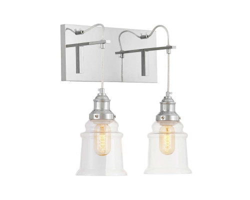Бра Lumina Deco Fredica Moletti LDW 6844-2 CHR+PR Бра Lumina Deco Fredica Moletti LDW 6844-2 CHR+PR