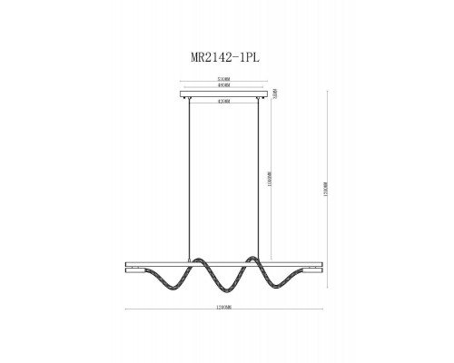 Подвесной светодиодный светильник MyFar Kenneth MR2142-1PL