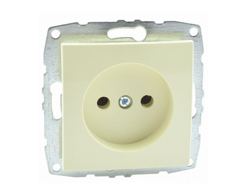 Розетка 2К Mono Electric Despina/ Larissa 16A 250V винтовое подключение крем 500-001722-116